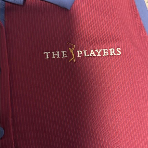 PGA Tour Women's Sleeveless Polo - Burgundy and Lavender - Picture 2 of 4